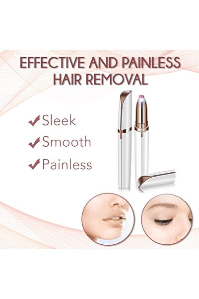 genernic Rechargeable Eyebrow & Facial Mini Trimmer for Women (with Cleaning Brush)