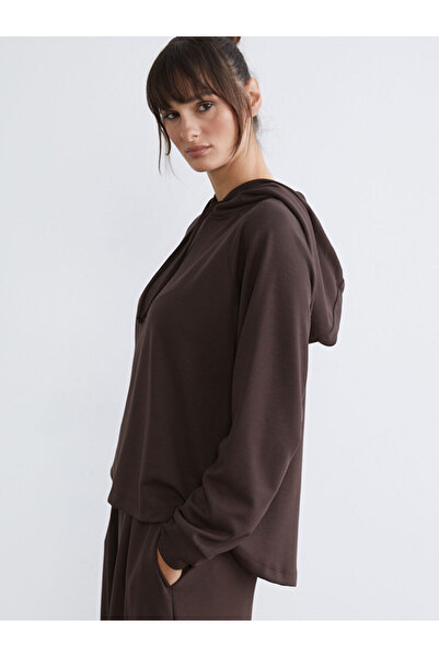 LC Waikiki Rmz Gi̇yi̇m Farkiyla Lace-Up Women's Hoodie