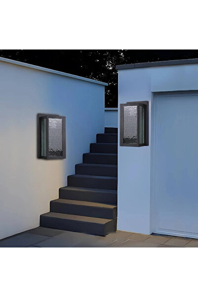 HAMER فانوس جداري أسود – إنارة خارجية واضاءة جدارية