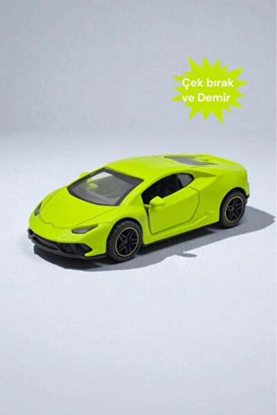 Fidan oyuncak Pull and Drop Iron Sports Car (Yellow)