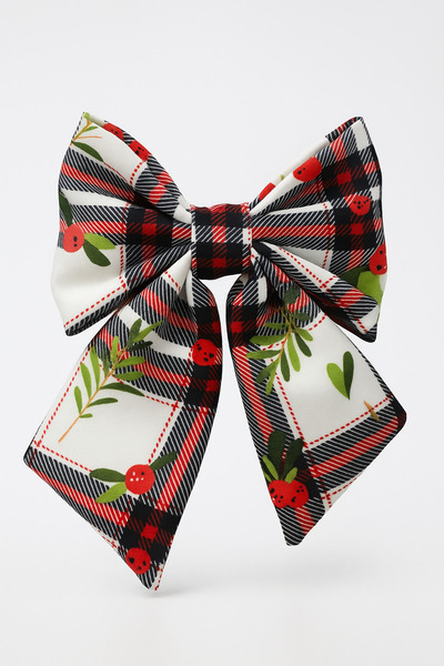 MakeWell Agrafă specială de Anul Nou cu fundă roșie |   Cataramă cu fundă din...