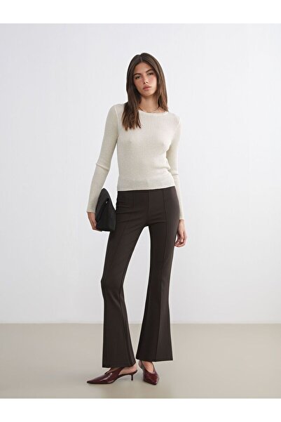 LC Waikiki Extra Slim Fit Women's Trousers with Spanish Legs