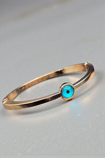 NBS Beautiful Naturel Stones Nazar Bileklik Altın Renk Nazar Göz Taşlı Bileklik