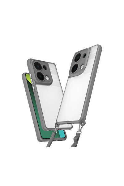 eco port حافظة ريدمي نوت 13 برو 5 جي من السيليكون - رمادي تيتان