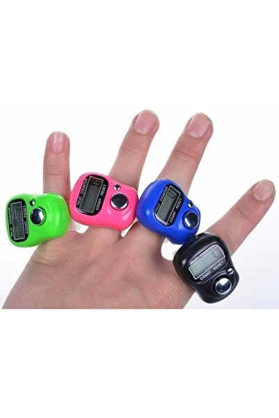 FEND شاشة عرض رقمية إلكترونية LCD قابلة لإعادة الضبط مكونة من 5 أرقام، عداد تسبيح للإصبع واليد