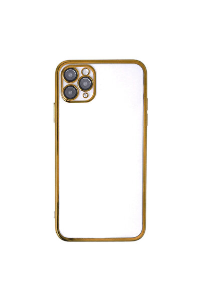 eco port iPhone 11 Pro Max Case with Camera Protection Lens Silicone - Gold