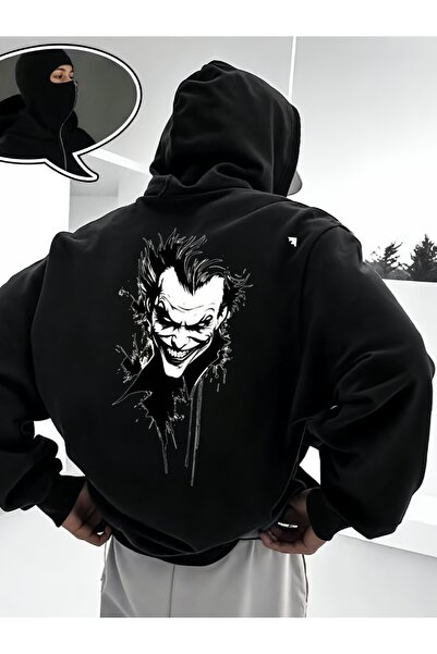 ship master سويت شيرت يونيسكس بقناع النينجا 3 Thread O قصة فضفاضة K بغطاء رأس...