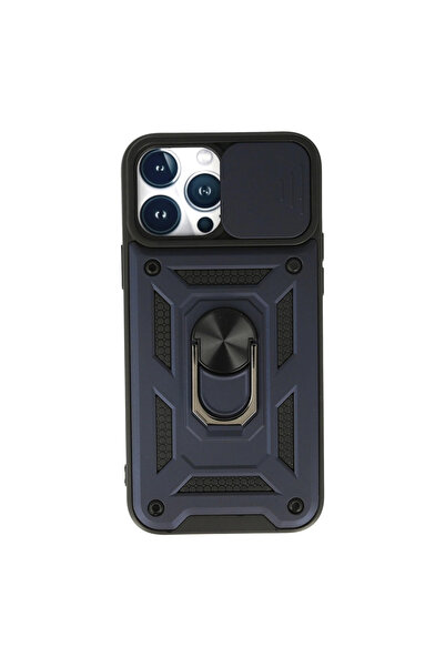 eco port Iphone 13 pro case pars lens ring silicone - navy blue