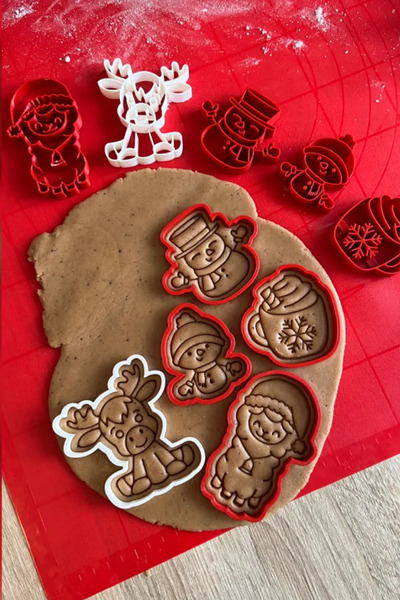 Genç 3D قوالب تقطيع الكعك الشتوية |   قوالب الكوكيز ذات الطابع الشتوي |   مجم...