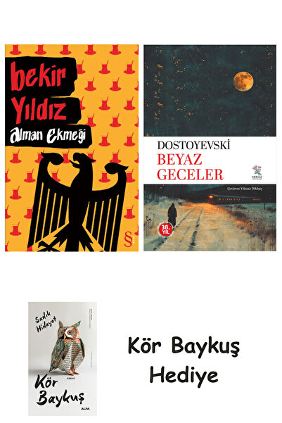 Alfa Yayınları خبز ألماني + ليالي بيضاء + بومة عمياء