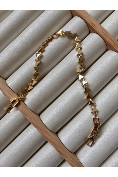 ARİ TAKI Mini Triangle Plate Steel Bracelet