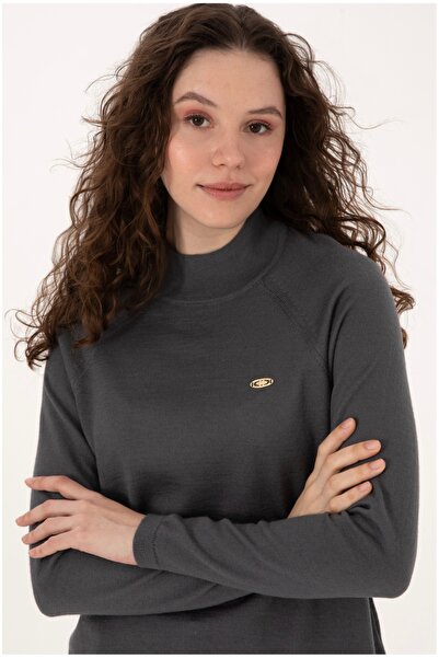 U.S. Polo Assn. Women's Anthracite Basic Sweater