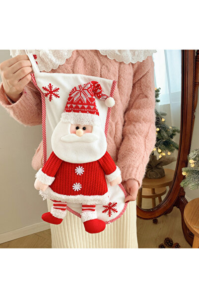 Generic Christmas Stockings, 24 CM, Large Cotton Stockings for Holiday Season Decor