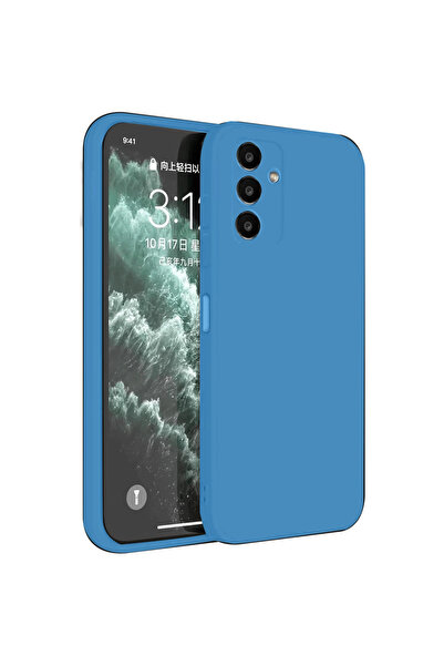 Marsilyan حافظة سامسونج جالاكسي S23 Fe الأولى من السيليكون - أزرق