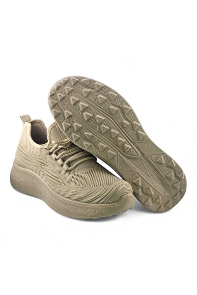 Stone Lightweight Knitted Sneakers