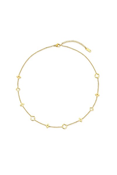 RAFINI Colier Stellar - Placat cu Aur 18K, Otel inoxidabil