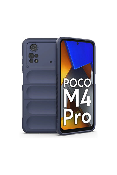 eco port حافظة بوكو M4 برو 4G من السيليكون المثالي - أزرق داكن