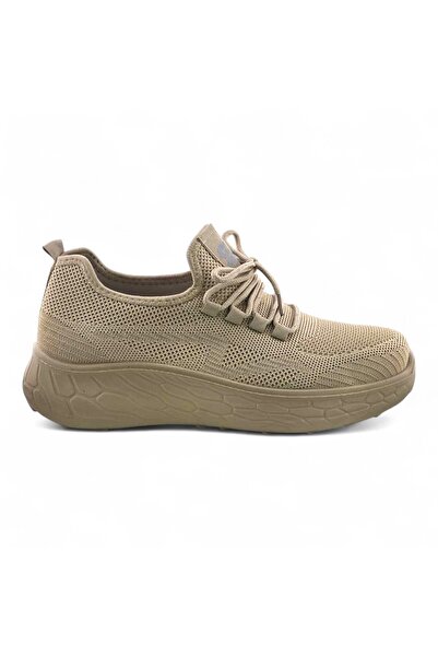 Stone Lightweight Knitted Sneakers