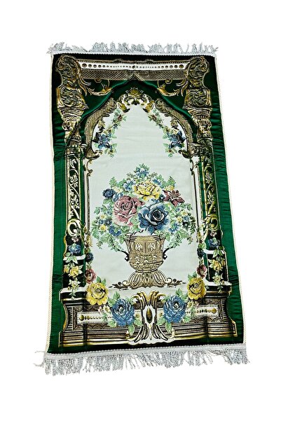 simply line Stylish Dowry Gift with Ottoman Motifs, Luxurious Prayer Mat, Gilded Prayer Mat with Sponge That Does Not Hurt the Knees, Quality