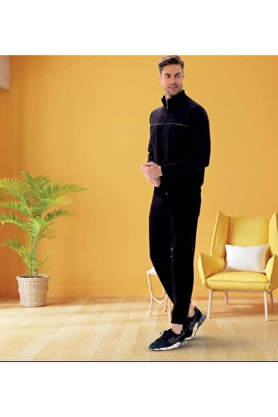 Jiber 96% Cotton Comfortable Men's Tracksuit Set with Zipper