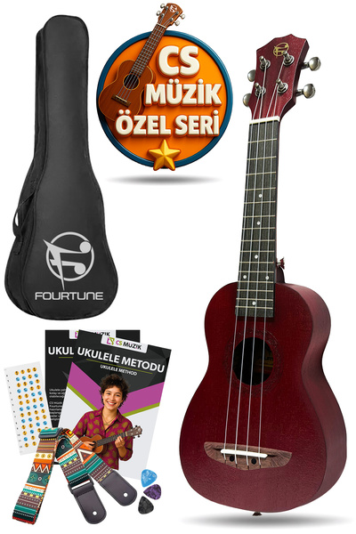 Fourtune Elio UKS-21RD Soprano Ukulele Maun Hakiki Ağaç (ÖZEL SERİ)