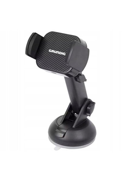 SokShop Grundig Car Phone Holder & Wireless Charger Qi 15W, Extendable 8.9–13.5 cm, Suction Mount, USB-C,