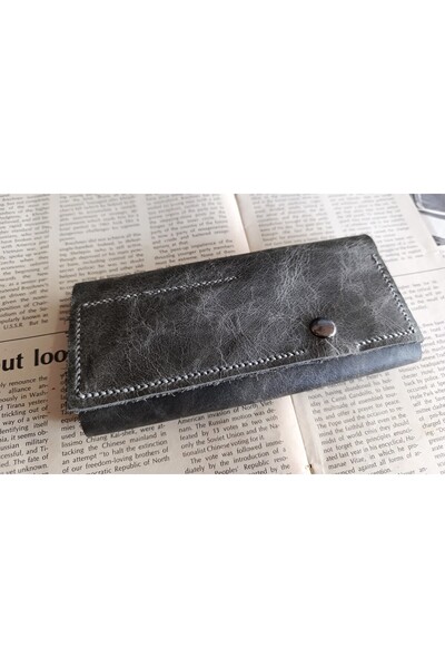 Mahfuz Crazy Real Leather Fully Handmade Pen Holder Pen Case for Your Special Pens (8*18cm) Nlu62