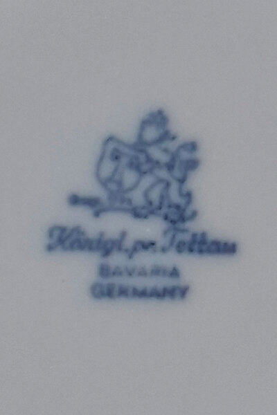 ABBETC Königlich Tettau Antique Tea Cup Saucer 14 cm