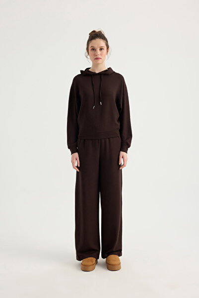 SEVİLEN Hooded Stitch Detailed Modal Suit