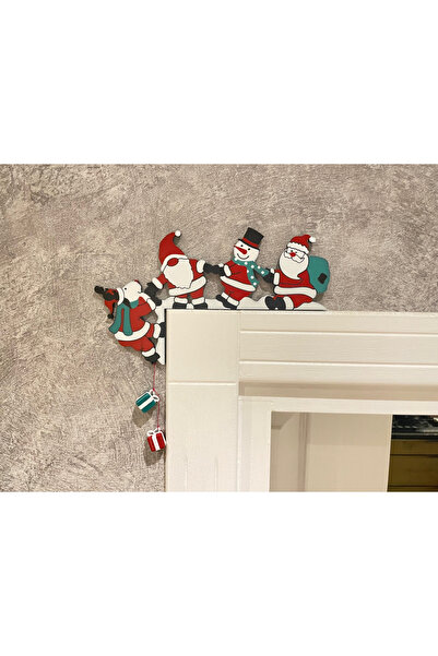 Genel Markalar Renkli ve Şenlikli Yılbaşı Kapı Süsü, Neşeli Dekorasyon Parçası