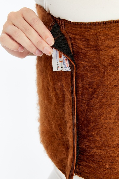 FİTFORMGİYİM Camel Wool Model Velcro Waist Warm Corset for Women and Men