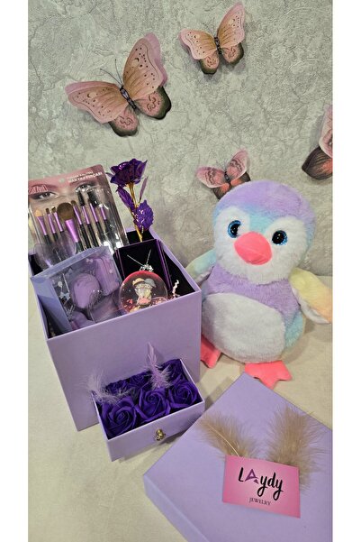 Laydy Collection Renkli Penguenli Sevimli Set