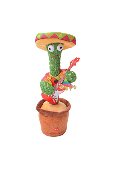 THK Jucărie interactivă Cactus dansator mexican cu chitară, Bluetooth, 120 me...