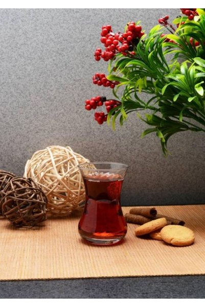 Paşabahçe Set 6 pahare din sticla pentru ceai turcesc 42781, 125 CC Cay Bardagi, Pasabahce