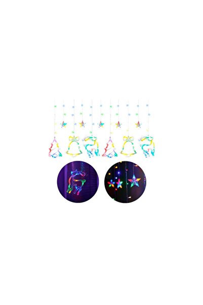 Three top online LED reindeer curtain lights 2.5m 138LED multicolour