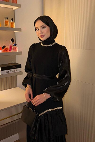 Şulemoda Giyim Βραδινό φόρεμα Ayaz Μαύρο