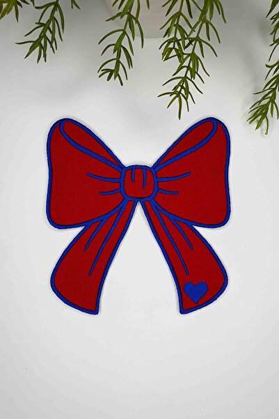 decofav مناديل كوكتيل مطرزة على شكل شريط من القماش الأحمر أزرق بلون الكوبالت ...