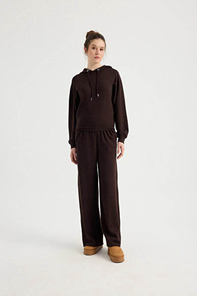 SEVİLEN Hooded Stitch Detailed Modal Suit