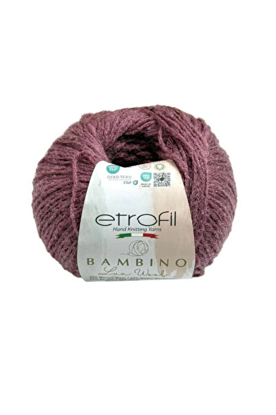 Etrofil Bambino – %60 Merino Yünü %40 Akrilik, 50 g / 160 m Yumuşak Örgü İpi ...