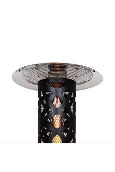 GVC PRO Gas Heater - Heat-Resistant Glass & Stainless Steel - Black - GVHG-3281