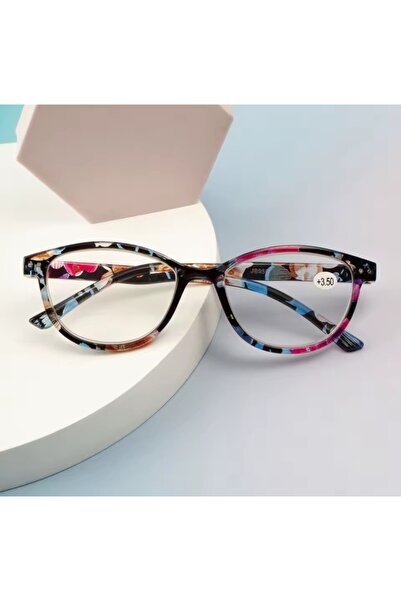 lenzio Lightweight, slim design, fashionable, colorful blue light blocking screen reading glasses.