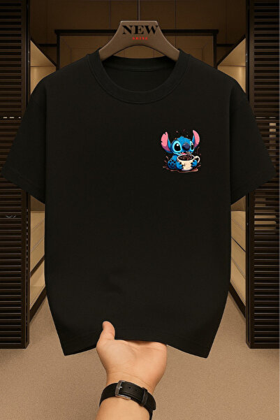 New Shine Μπλουζάκι με στάμπα Stitch Oversize