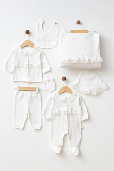 TOFFERS Daisy Girl Baby Girl 0-3 Months Newborn 7-Piece Hospital Release Body...