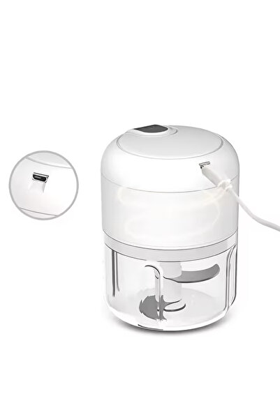 Tim Mini Electric Chopper 250 ml with USB Charging, 3 Stainless Steel Blades, Portable and Easy to Clean