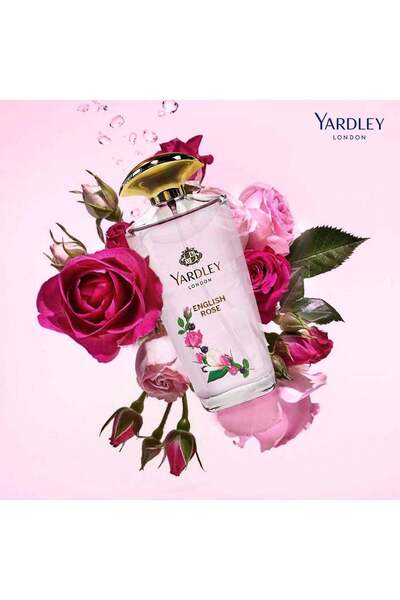YARDLEY A set including English Rose EDT perfume and body spray 125ml + 150ml (Pack of 2)