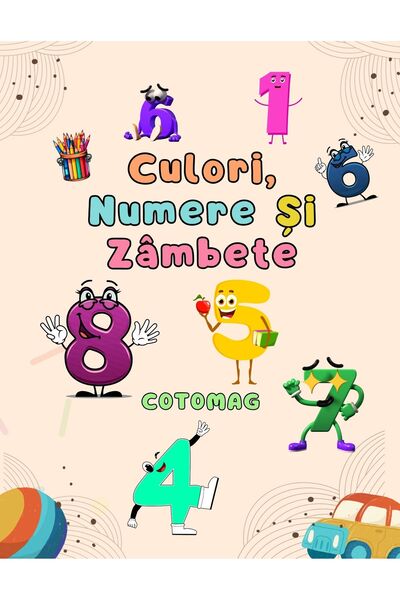 Cotomag Activity Book - Colors, Numbers and Smiles / Coloring Book / Educational Activities for Children