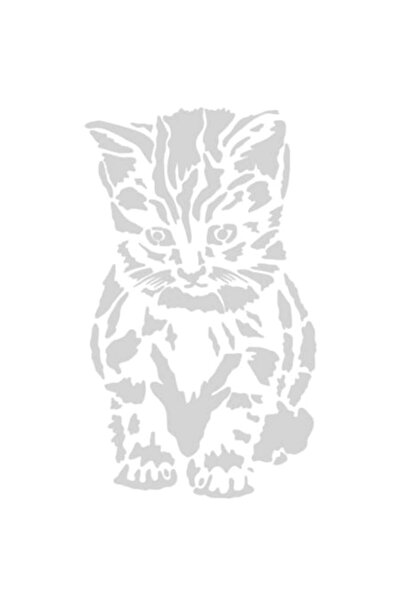 Oracal Cat Sticker, 20cm, gray