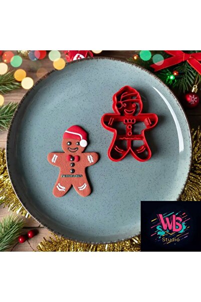 WLS studio Kurabiye Adam Kurabiye Kalıbı ve Şeker Hamuru Şekillendirici