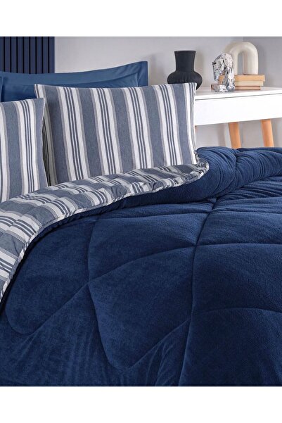 Bikaya Home Kristal Soft Relax Double Sleeping Set - Double Sided - Wellsoft Quilt - with Original Bag