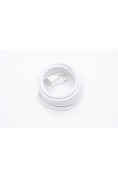 SmartGSM USB-C 240W charging and data cable, Woven, White – Super Fast Charge